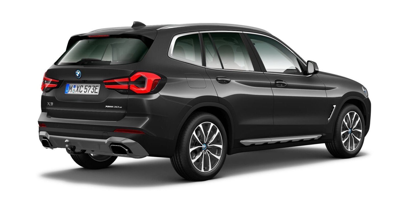 BMW BMW X in Grau von hinten BMW BMW X in Grau von hinten