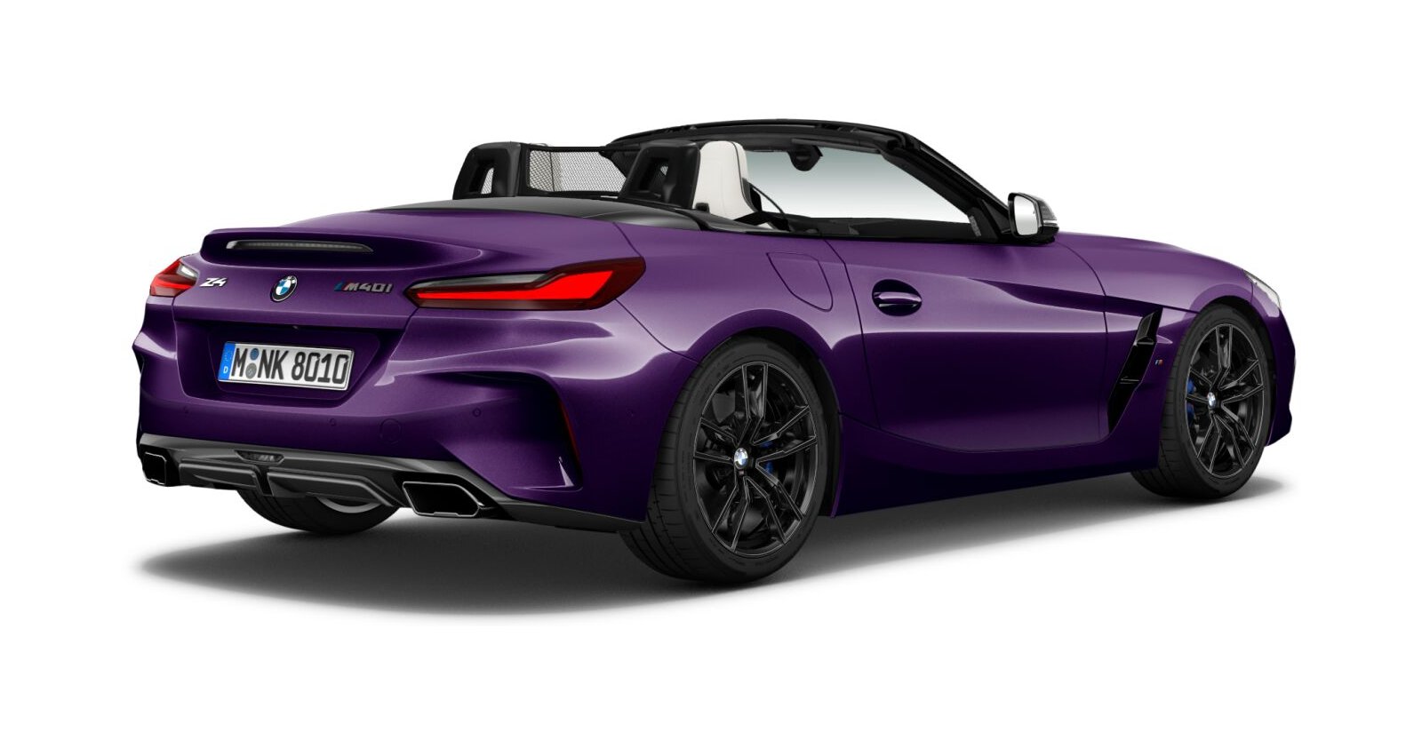 BMW BMW Z in Lila von hinten