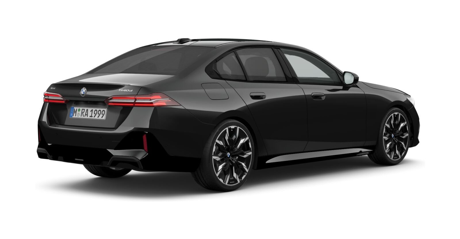 BMW BMW 5er in Schwarz von hinten BMW BMW 5er in Schwarz von hinten