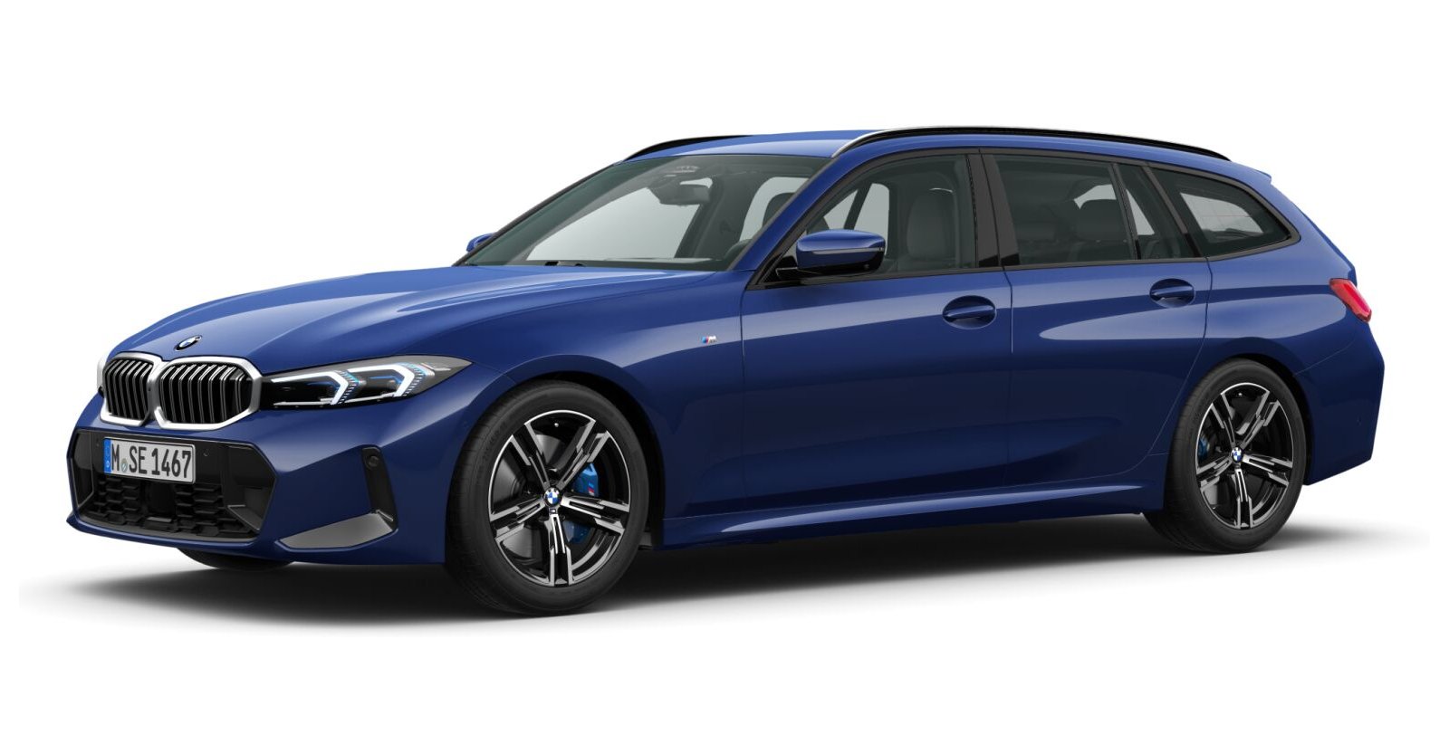 BMW BMW 3er in Blau von vorne BMW BMW 3er in Blau von vorne