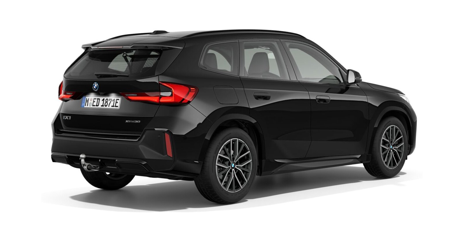 BMW BMW I in Schwarz von hinten