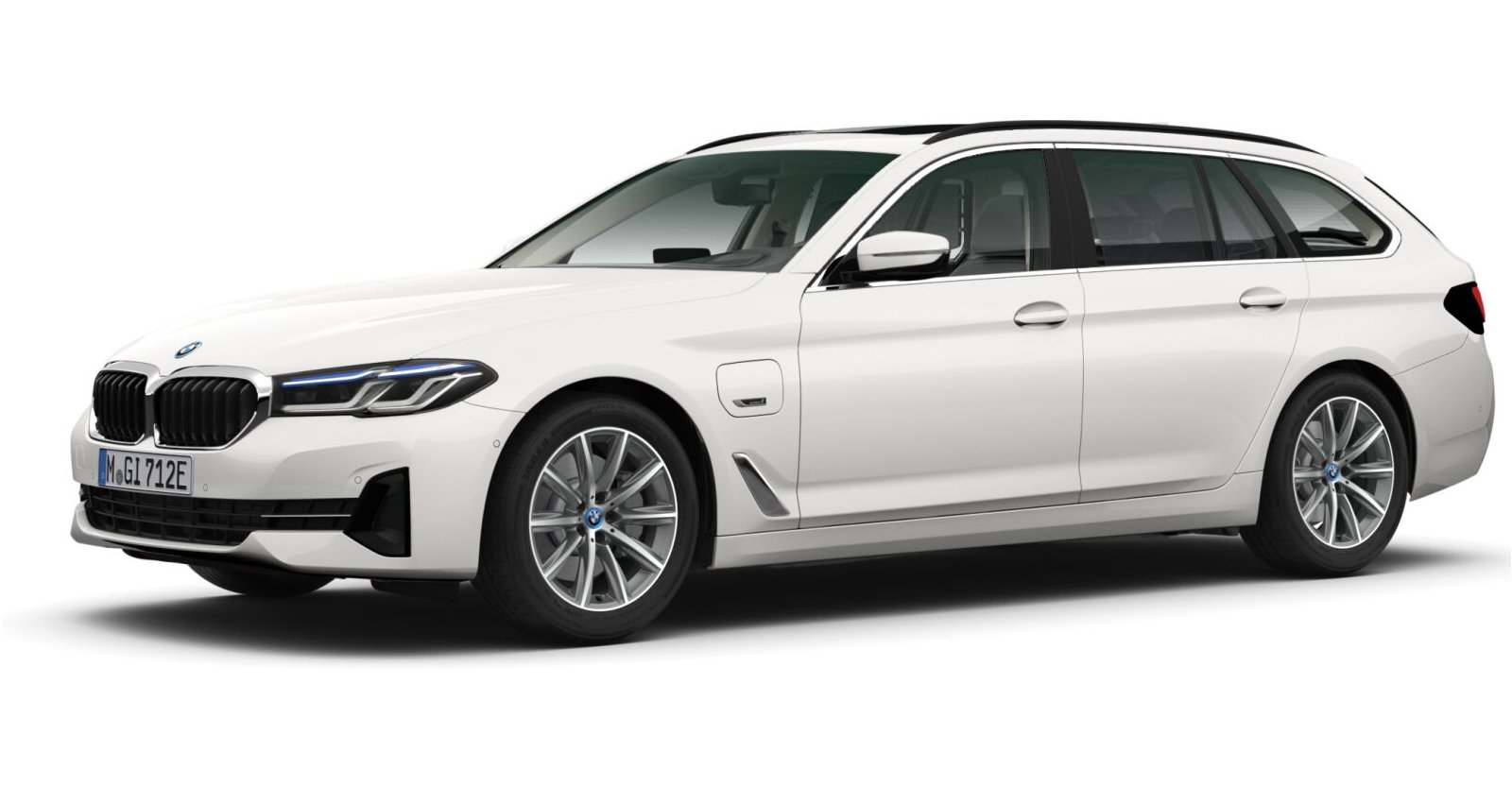BMW BMW 5er in Weiß von vorne BMW BMW 5er in Weiß von vorne