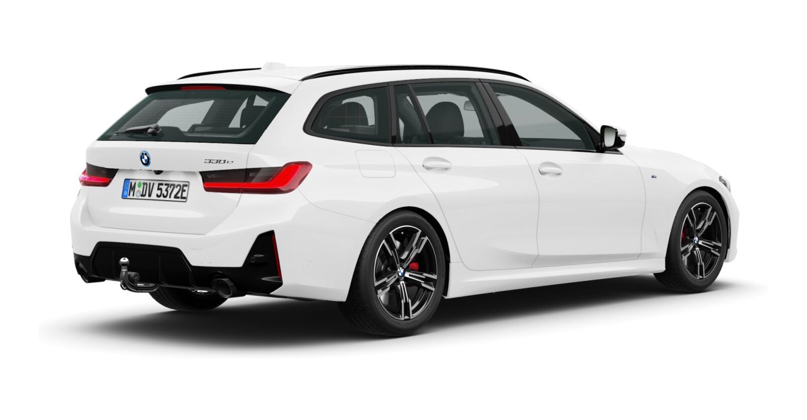 BMW BMW 3er in Weiß von hinten BMW BMW 3er in Weiß von hinten