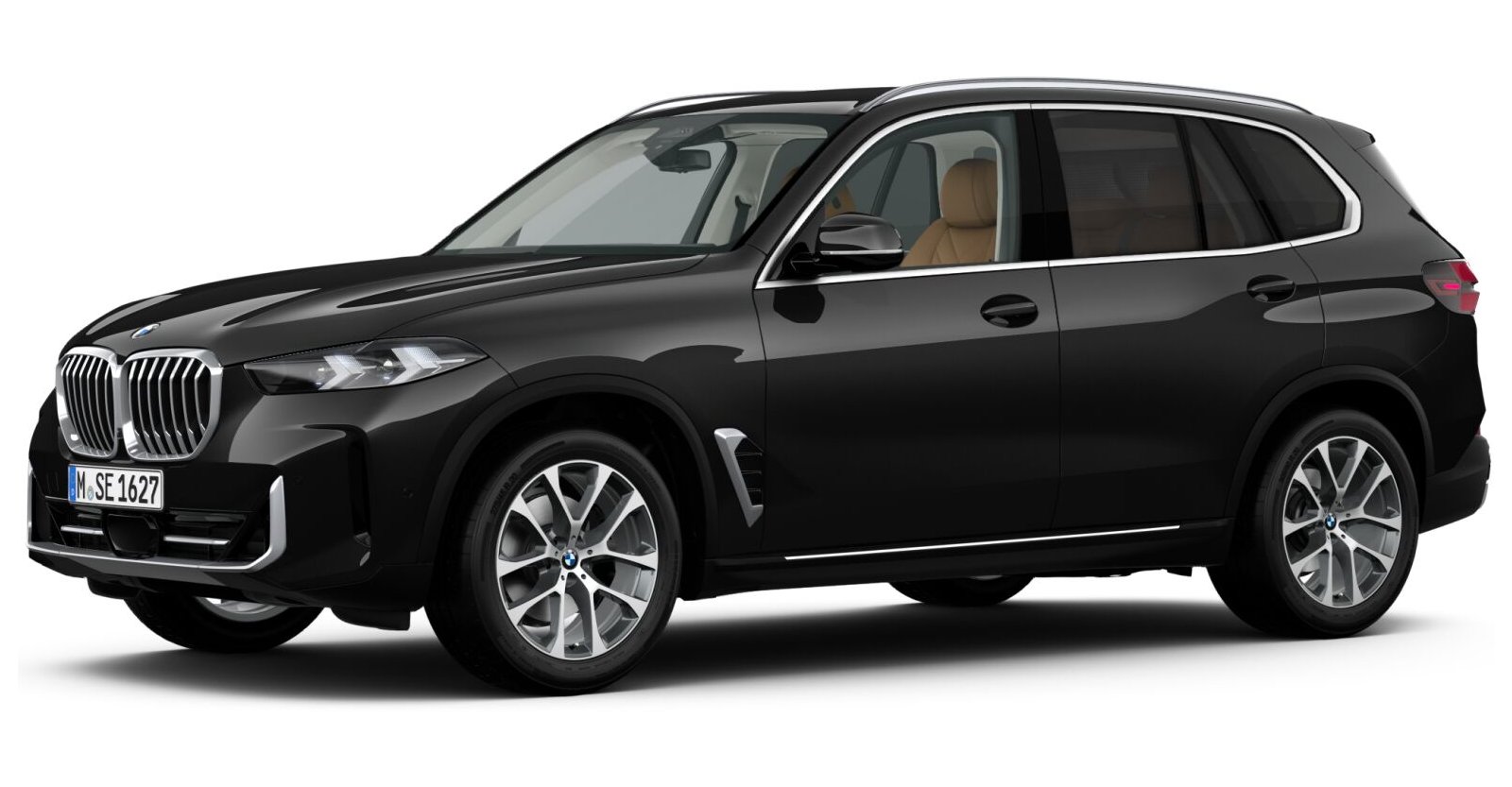 BMW X5 xDrive30d in Schwarz von vorne BMW X5 xDrive30d in Schwarz von vorne