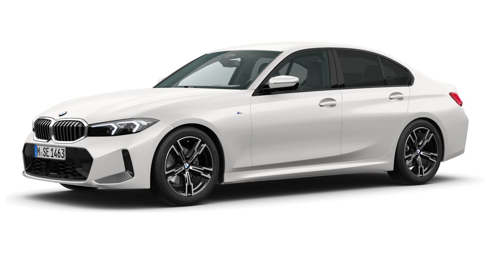 BMW BMW 3er in Weiß von vorne BMW BMW 3er in Weiß von vorne