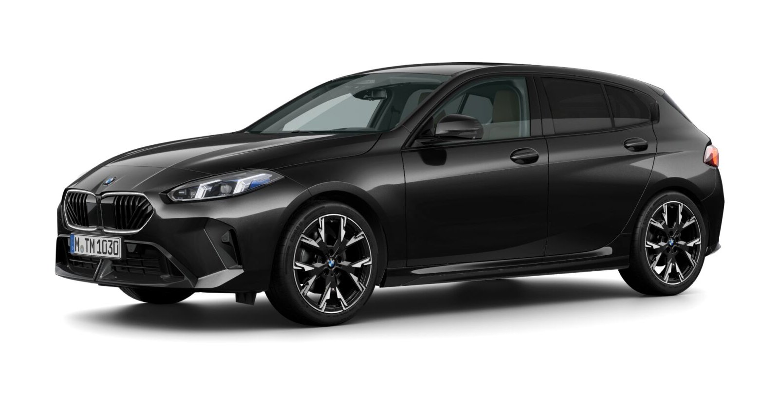 BMW BMW 1er in Schwarz von vorne