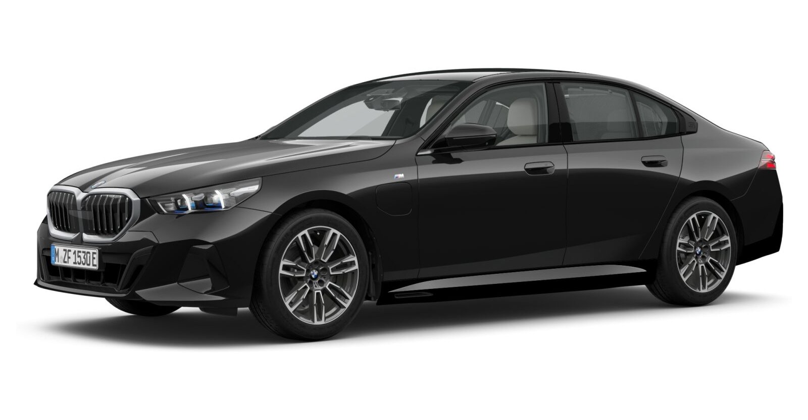 BMW BMW 5er in Schwarz von vorne BMW BMW 5er in Schwarz von vorne