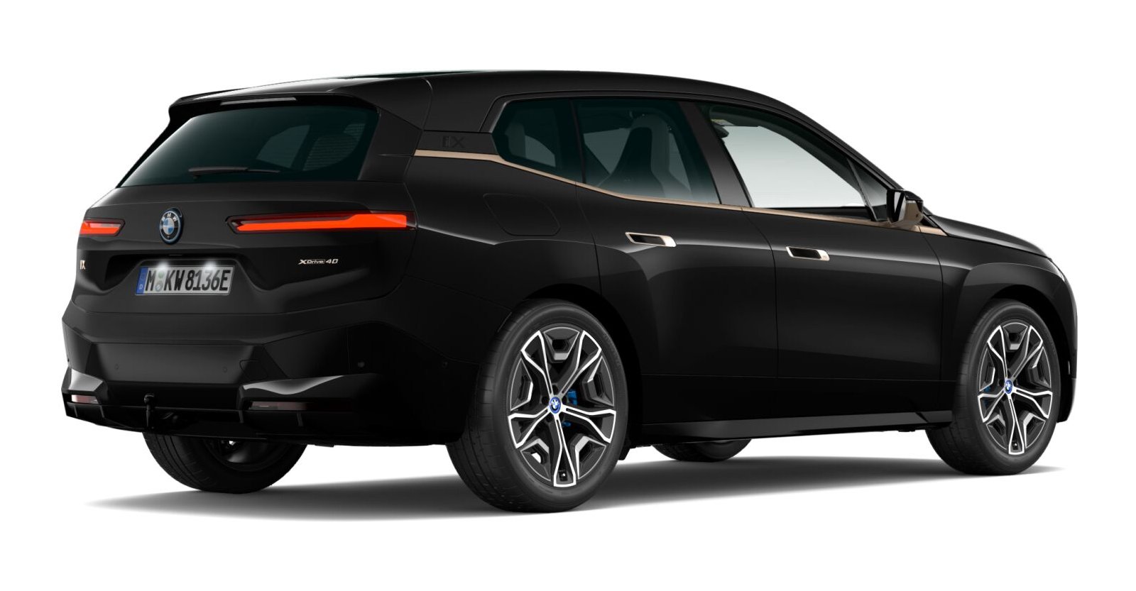 BMW BMW I in Schwarz von hinten