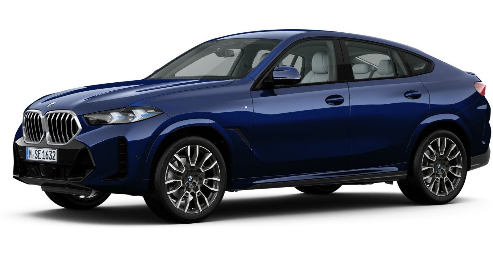 BMW BMW X in Blau von vorne BMW BMW X in Blau von vorne