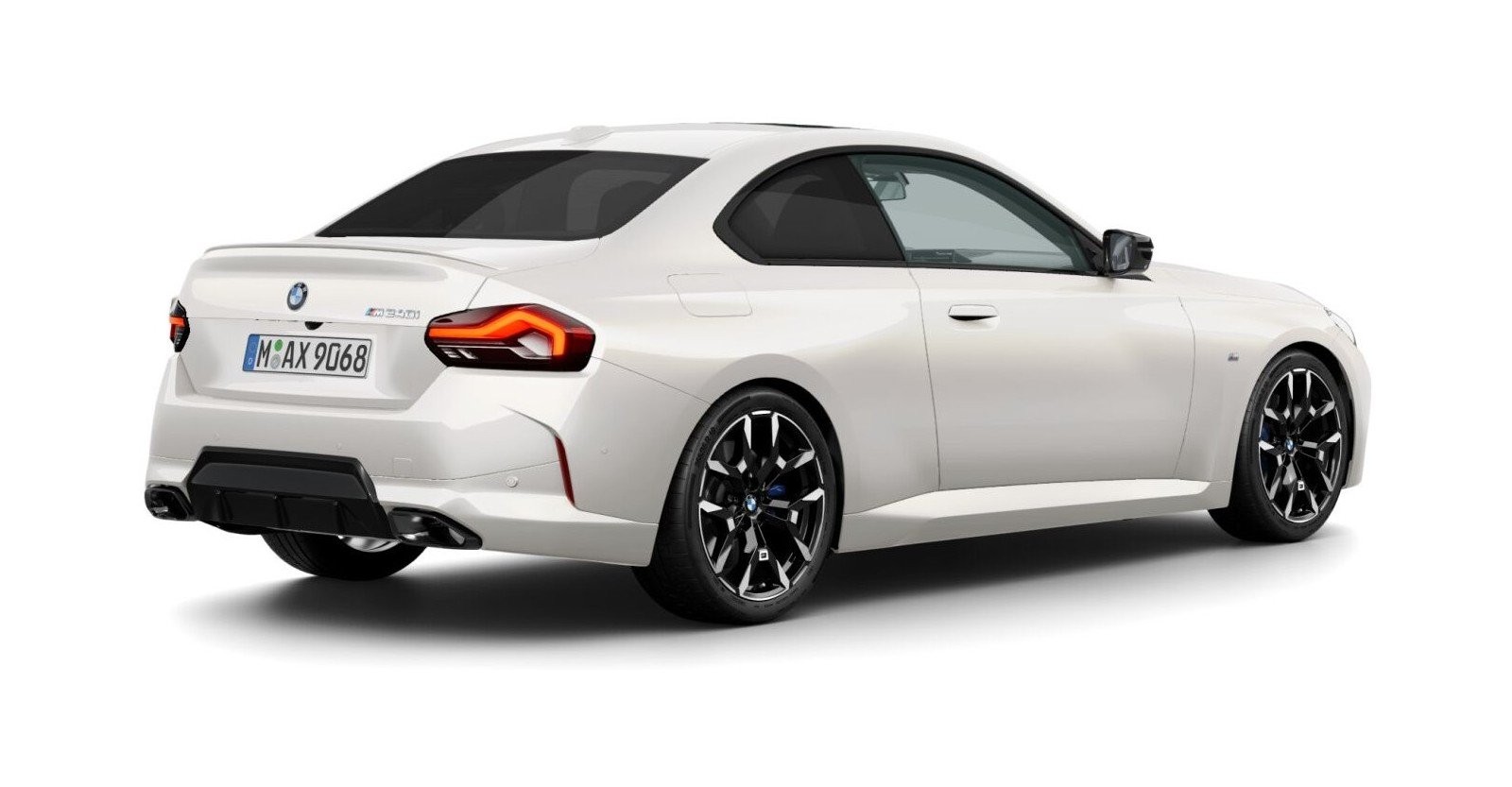 BMW BMW 2er in Weiß von hinten BMW BMW 2er in Weiß von hinten