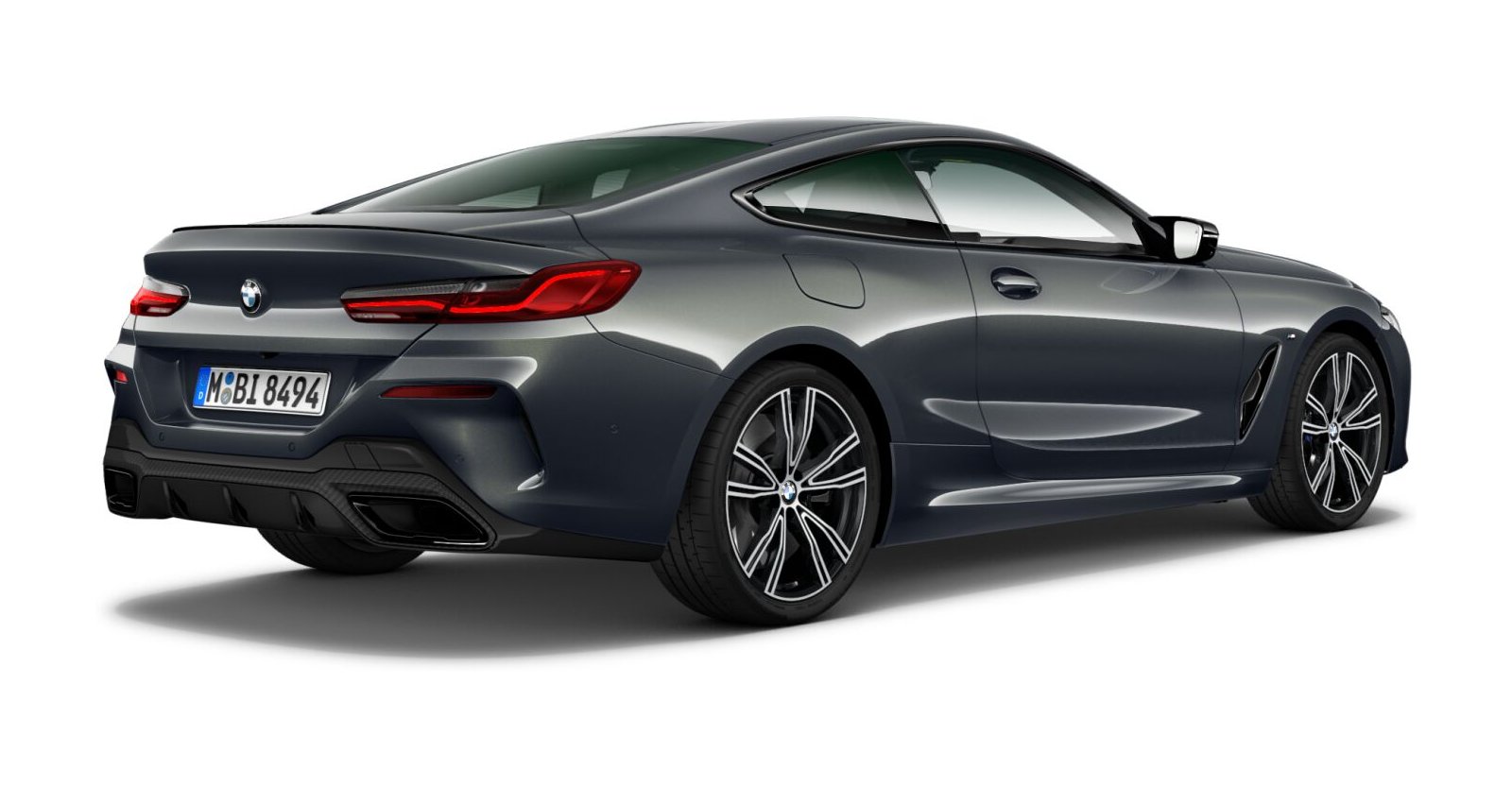 BMW BMW 8er in Grau von hinten BMW BMW 8er in Grau von hinten