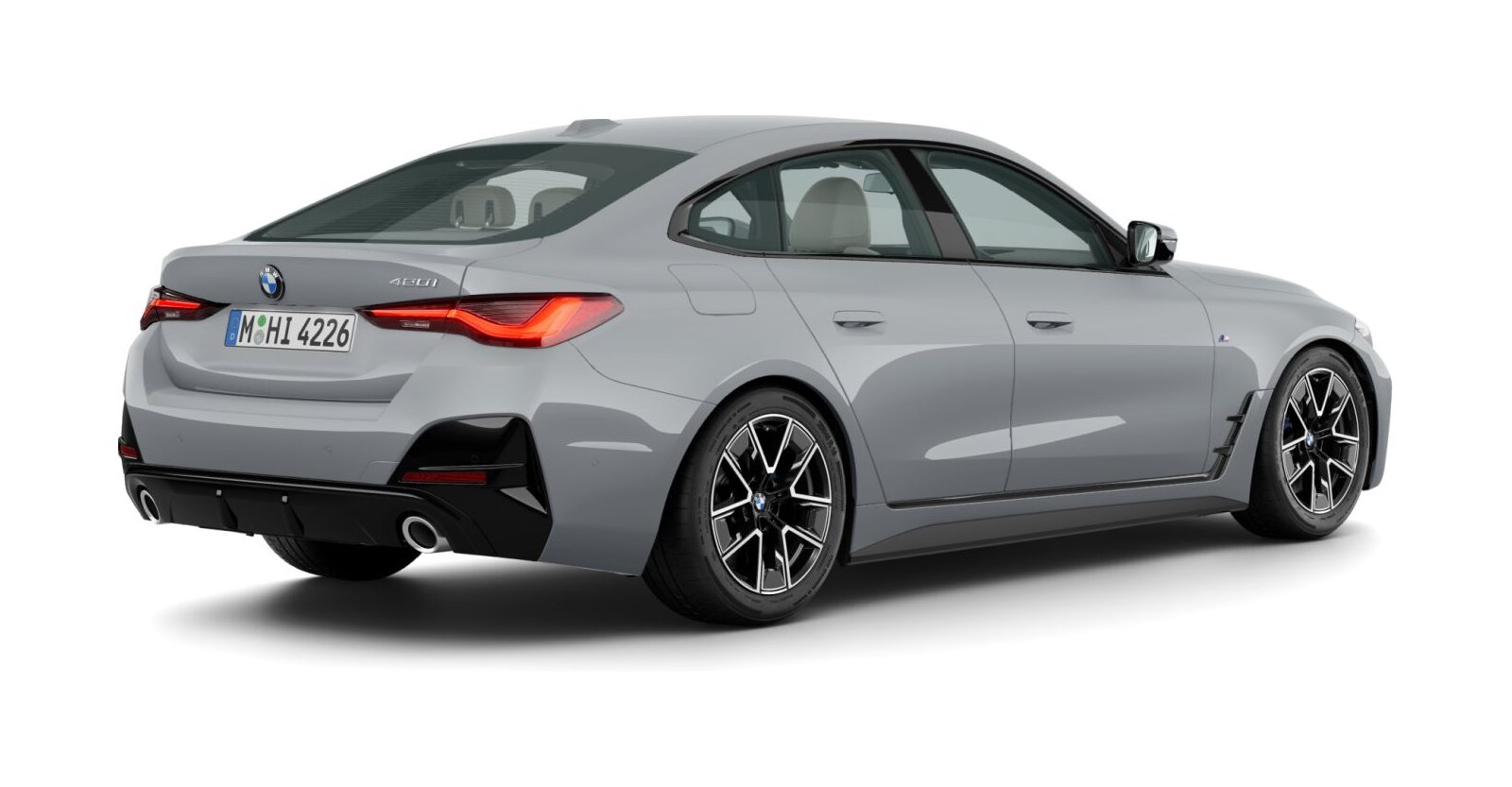BMW BMW 4er in Grau von hinten BMW BMW 4er in Grau von hinten