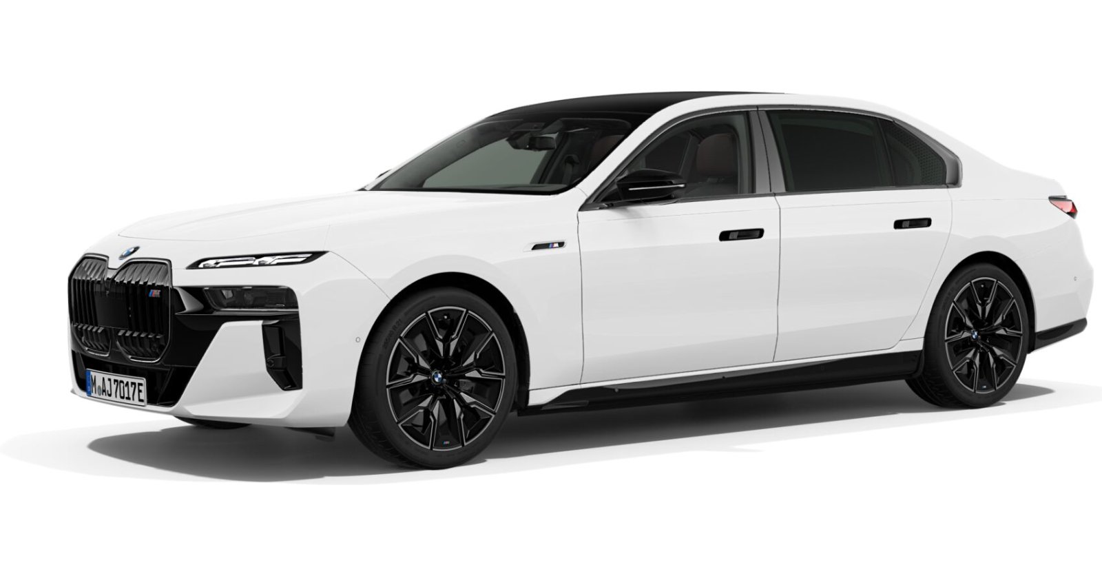 BMW i7 M70 xDrive Limousine in Individual von vorne