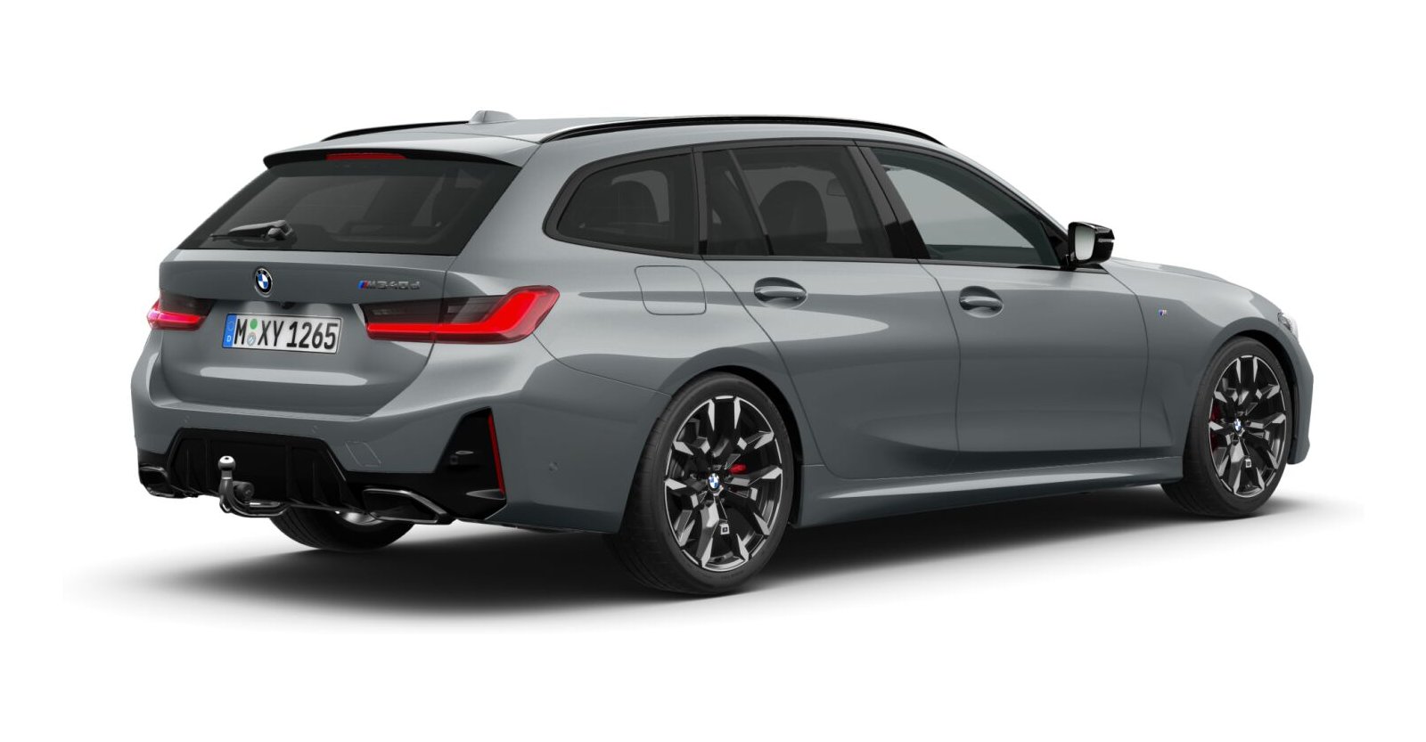 BMW BMW 3er in Grau von hinten BMW BMW 3er in Grau von hinten