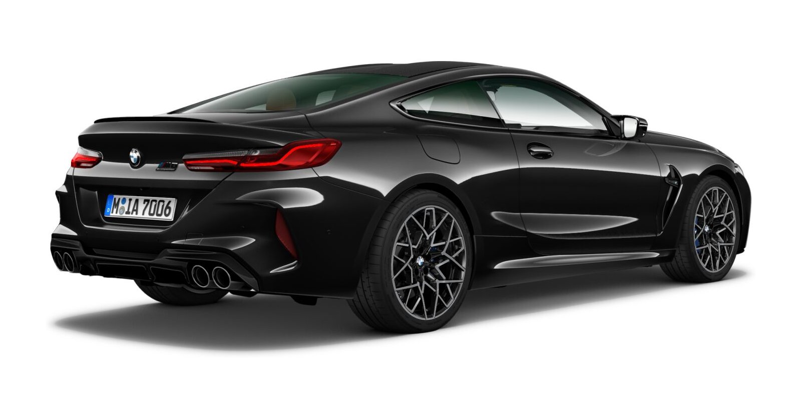 BMW BMW M in Schwarz von hinten