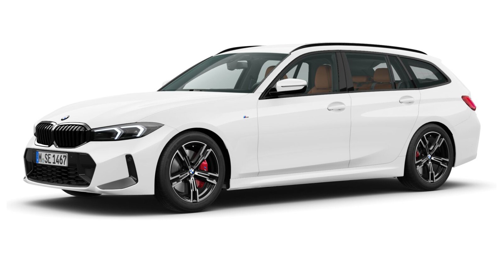 BMW BMW 3er in Weiß von vorne
