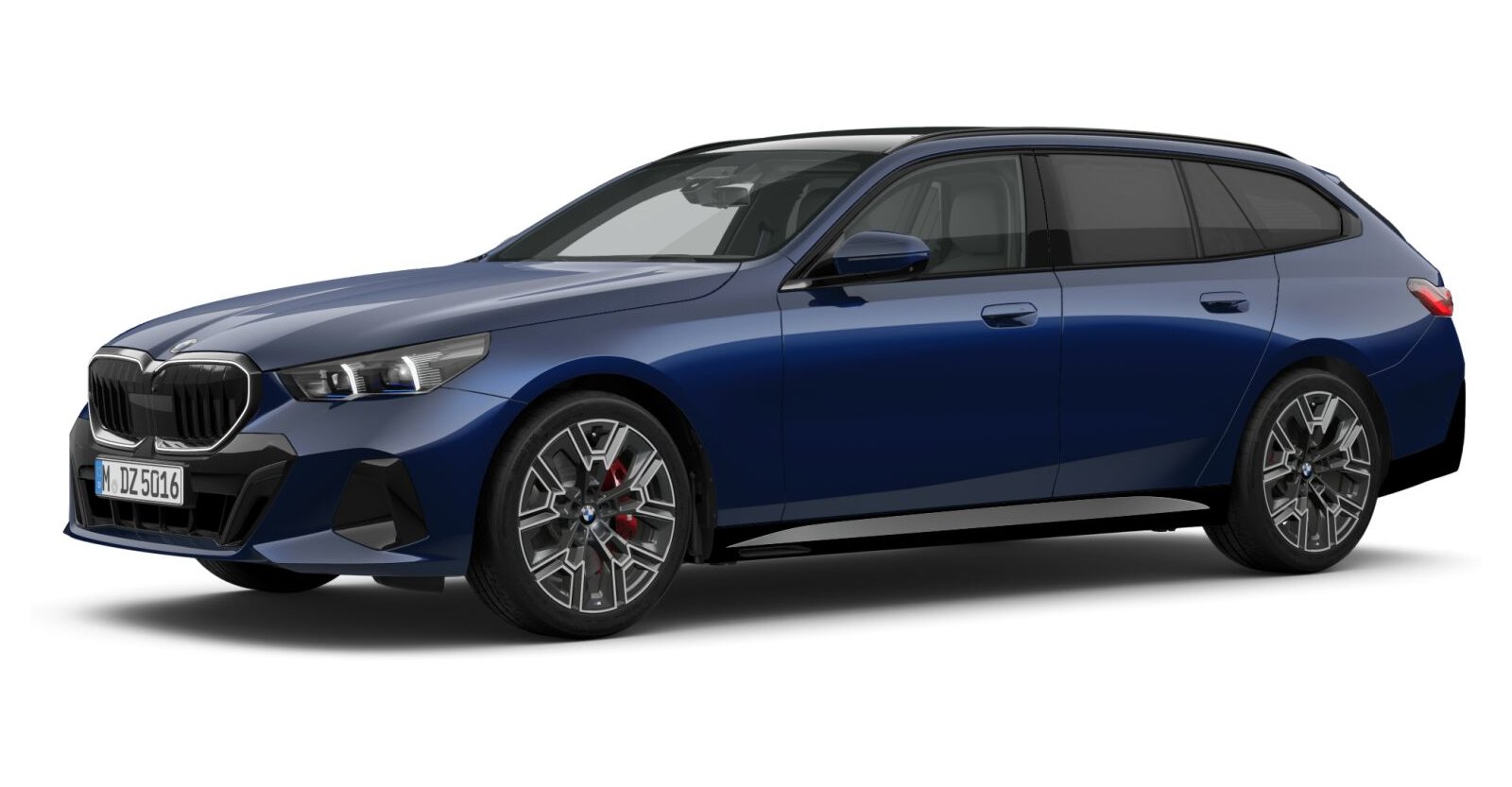 BMW BMW 5er in Blau von vorne