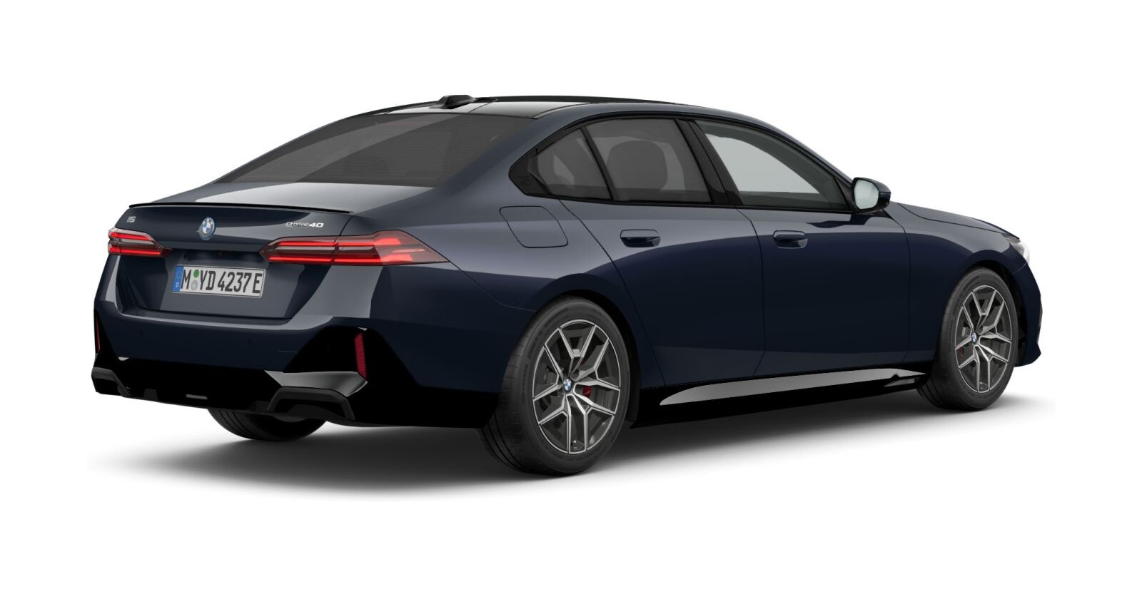 BMW BMW I in Schwarz von hinten BMW BMW I in Schwarz von hinten