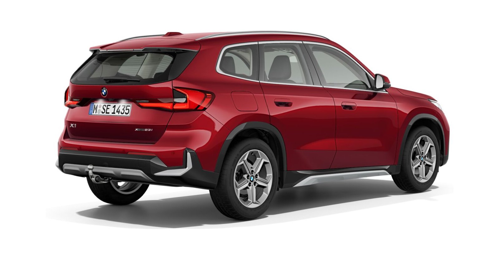 BMW BMW X in Rot von hinten BMW BMW X in Rot von hinten