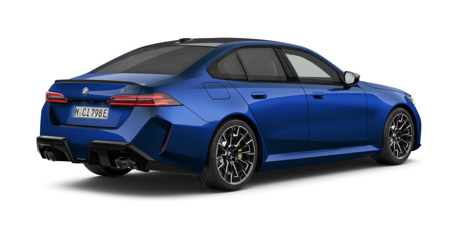 BMW BMW M in Blau von hinten