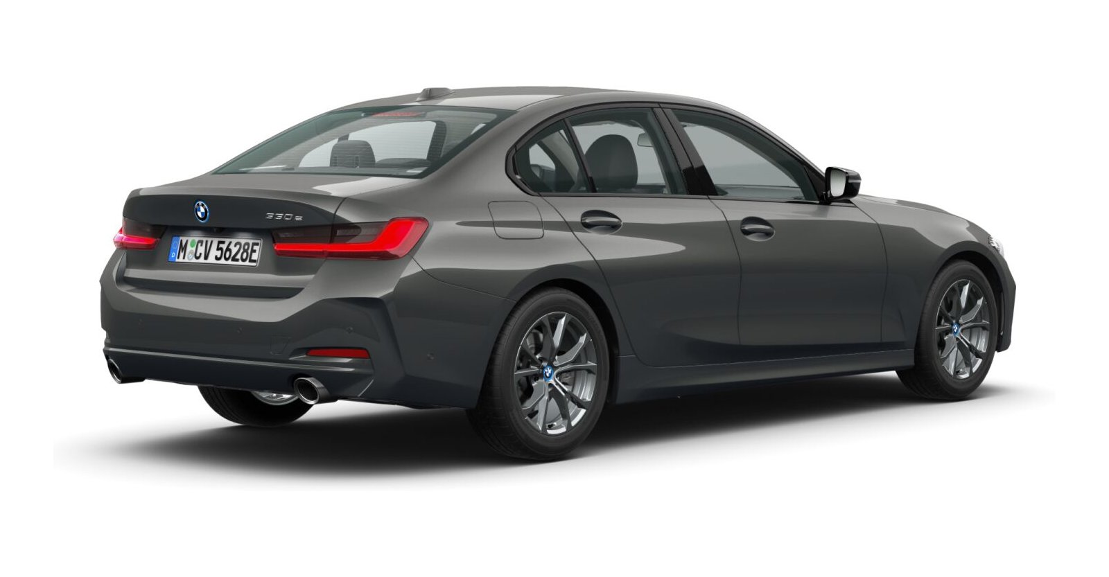 BMW BMW 3er in Grau von hinten BMW BMW 3er in Grau von hinten