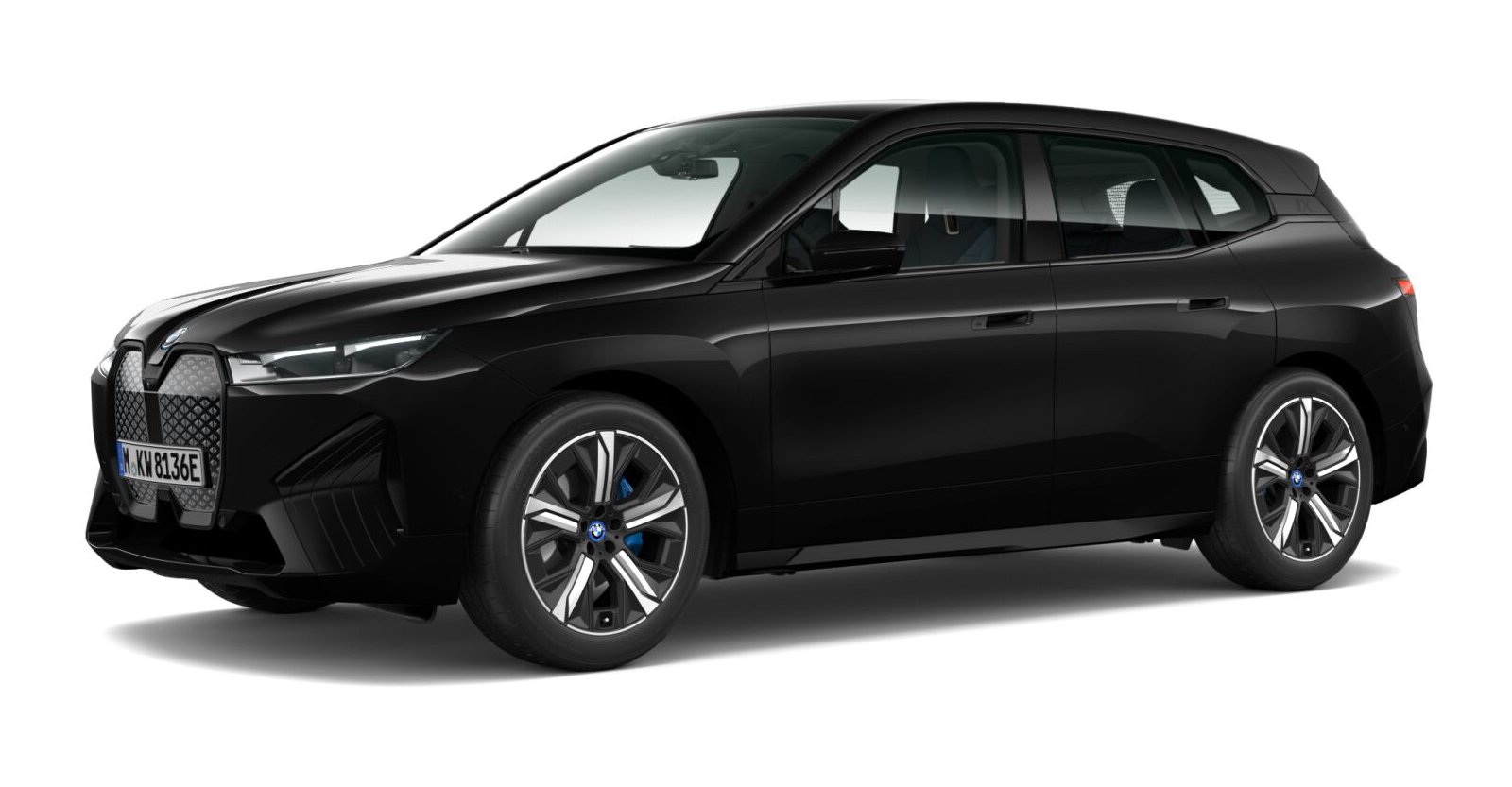 BMW BMW I in Schwarz von vorne BMW BMW I in Schwarz von vorne