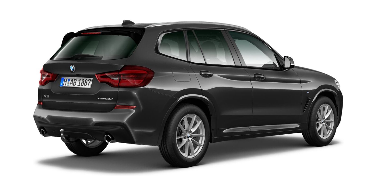 BMW BMW X in Grau von hinten