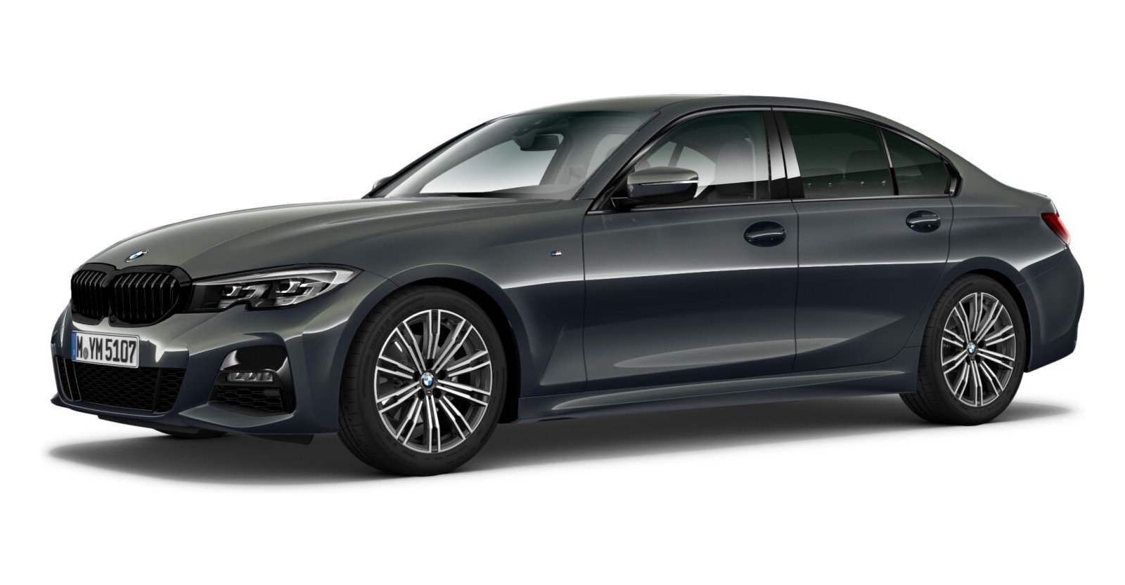 BMW BMW 3er in Grau von vorne BMW BMW 3er in Grau von vorne