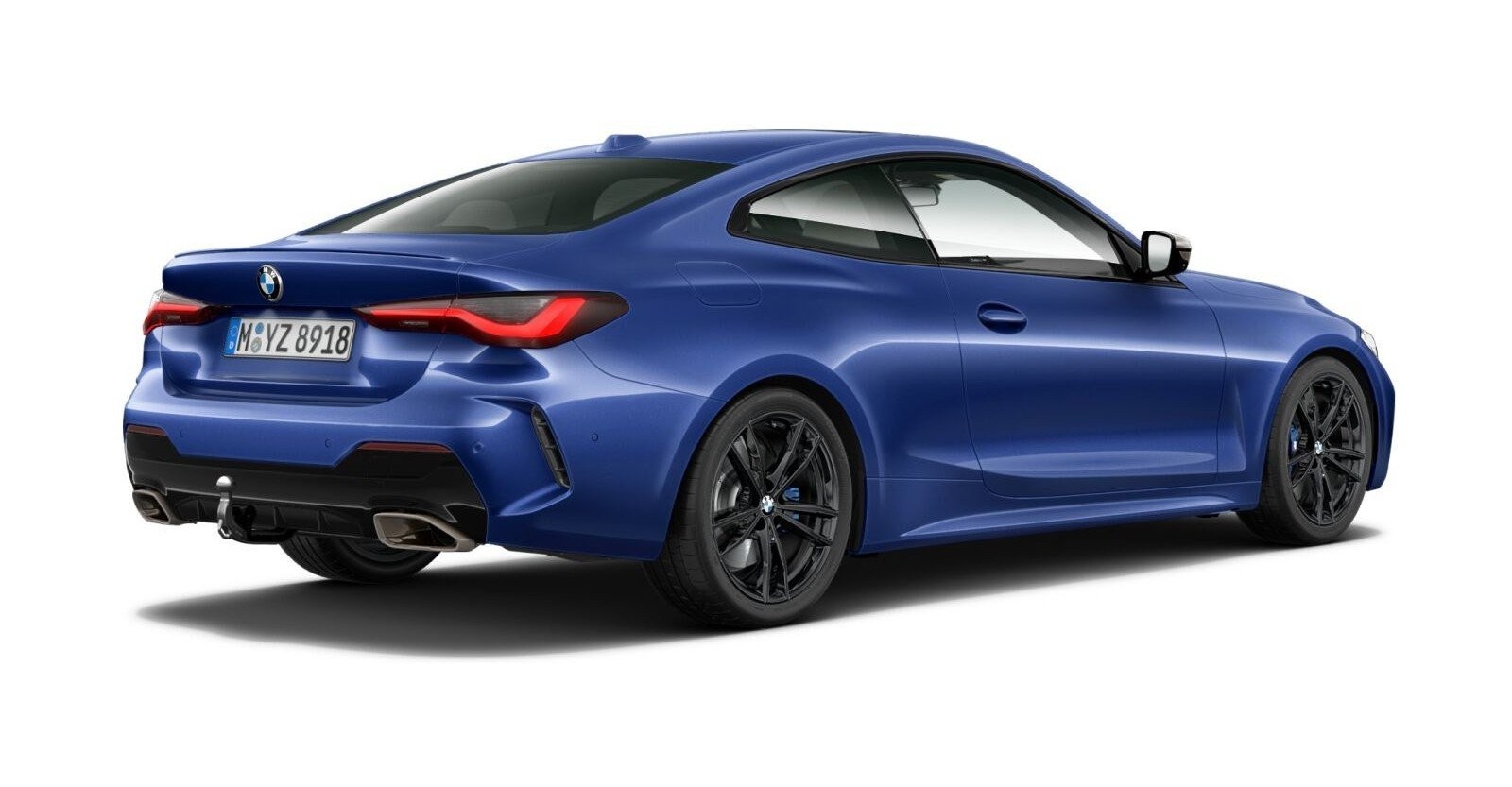 BMW BMW 4er in Blau von hinten BMW BMW 4er in Blau von hinten
