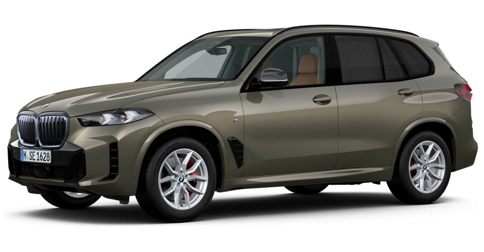 BMW X5 xDrive40d in Grün von vorne