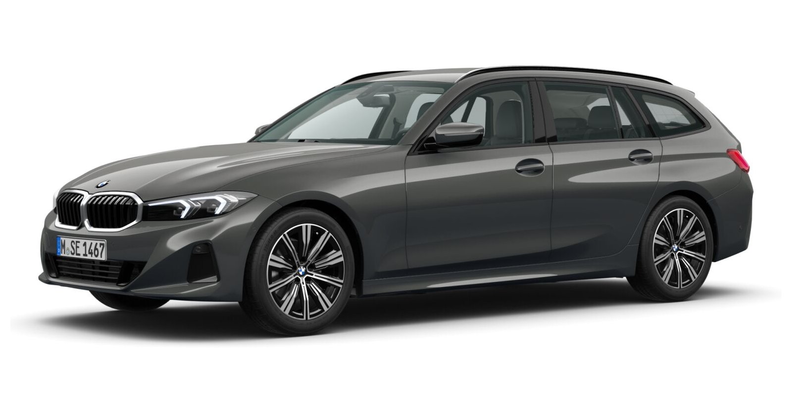 BMW BMW 3er in Grau von vorne BMW BMW 3er in Grau von vorne