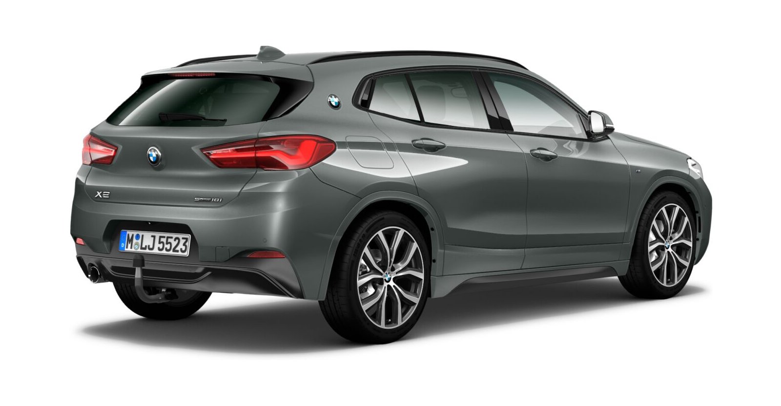 BMW BMW X in Grau von hinten BMW BMW X in Grau von hinten