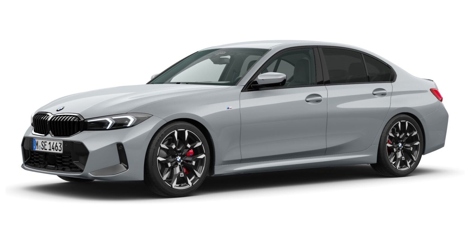 BMW 330d xDrive Limousine in Grau von vorne