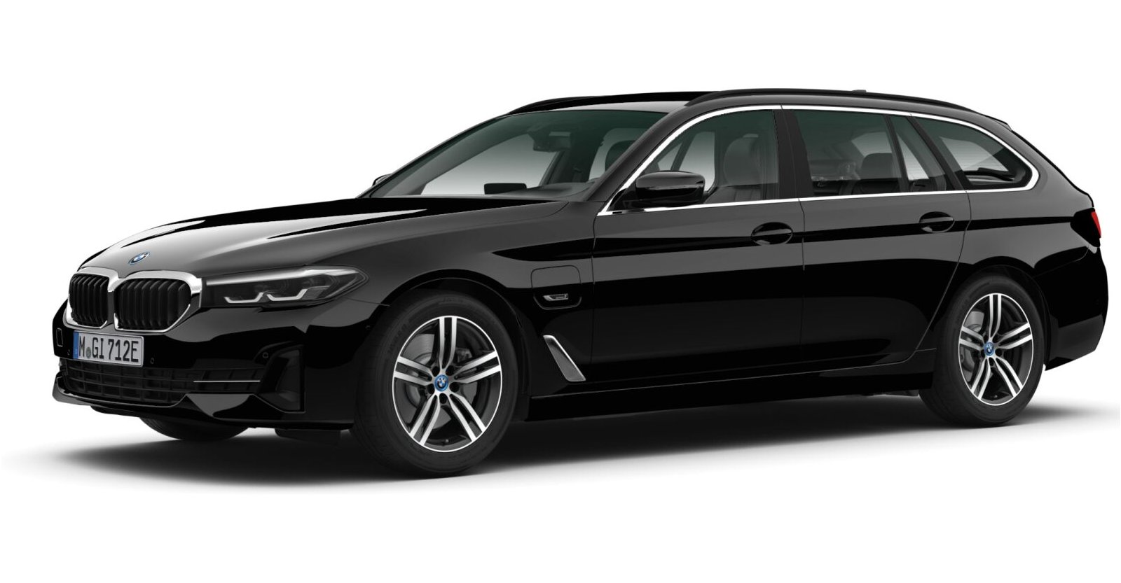 BMW BMW 5er in Schwarz von vorne BMW BMW 5er in Schwarz von vorne