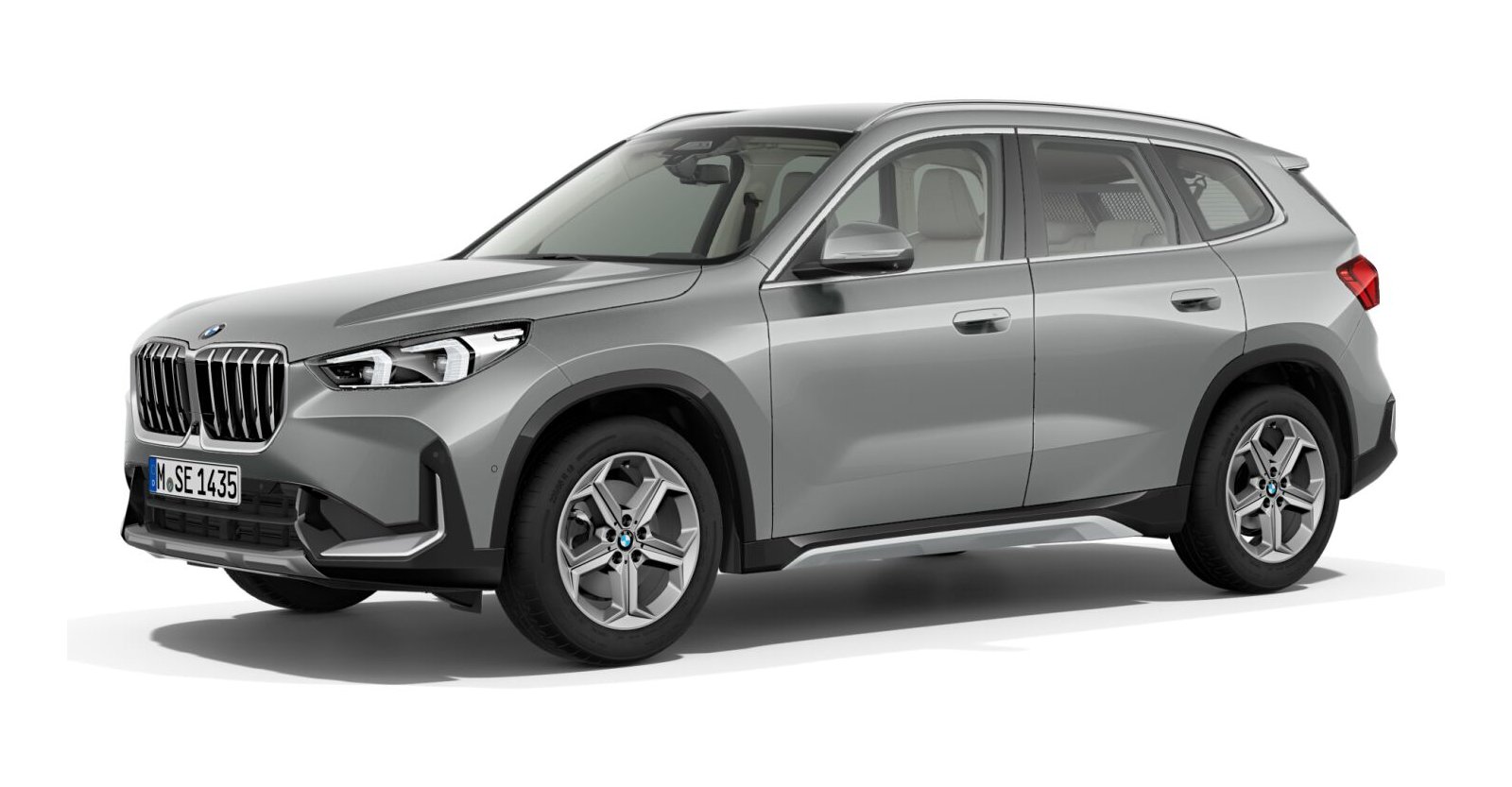BMW X1 xDrive23i in Silber von vorne