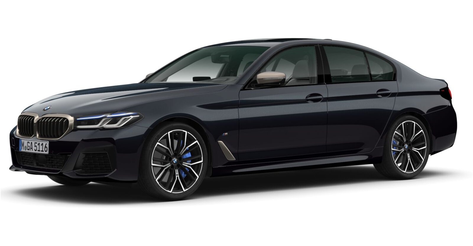 BMW BMW 5er in Schwarz von vorne BMW BMW 5er in Schwarz von vorne