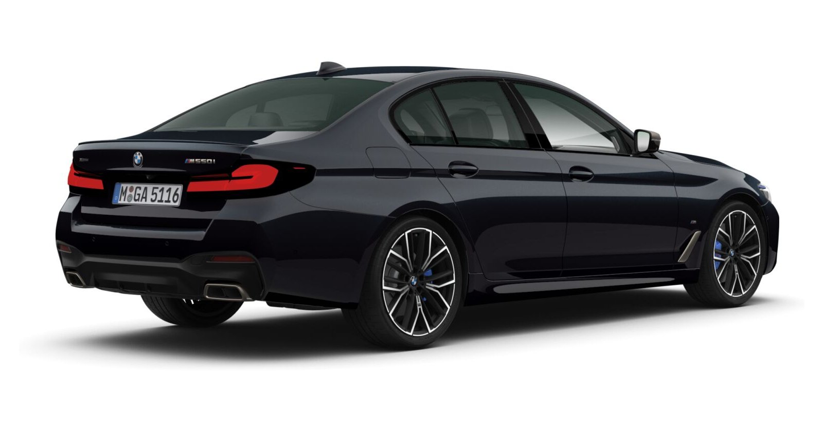 BMW BMW 5er in Schwarz von hinten BMW BMW 5er in Schwarz von hinten