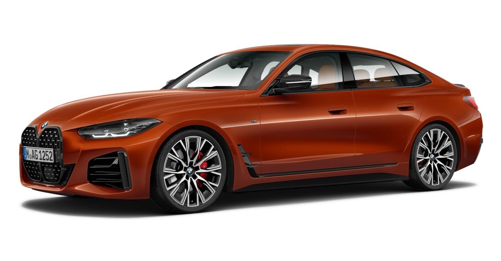 BMW BMW 4er in Orange von vorne BMW BMW 4er in Orange von vorne