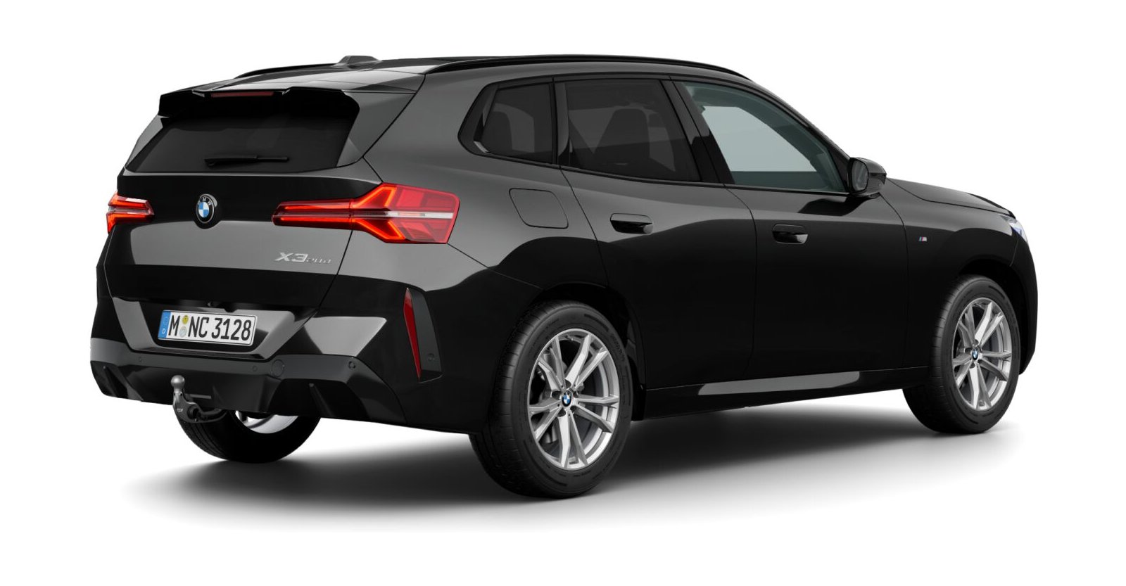 BMW BMW X in Schwarz von hinten