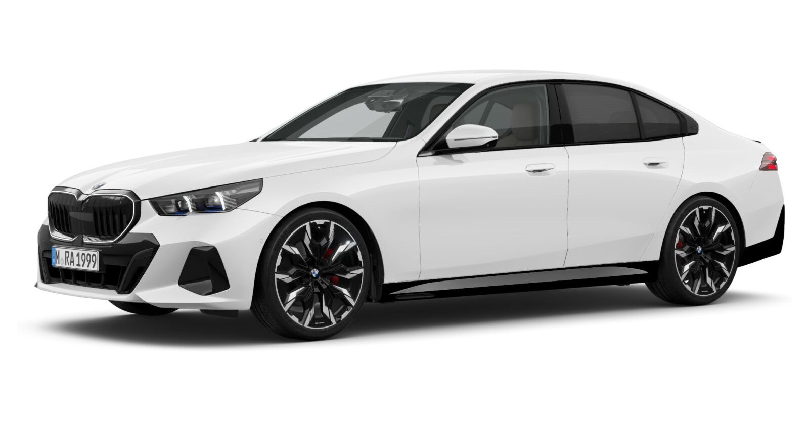 BMW BMW 5er in Weiß von vorne BMW BMW 5er in Weiß von vorne