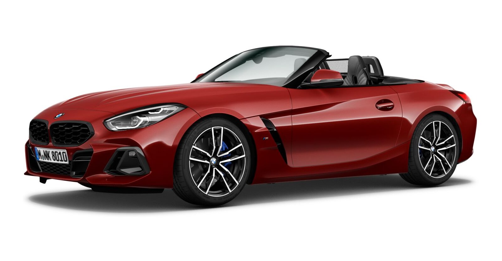 BMW Z4 M40i in Rot von vorne