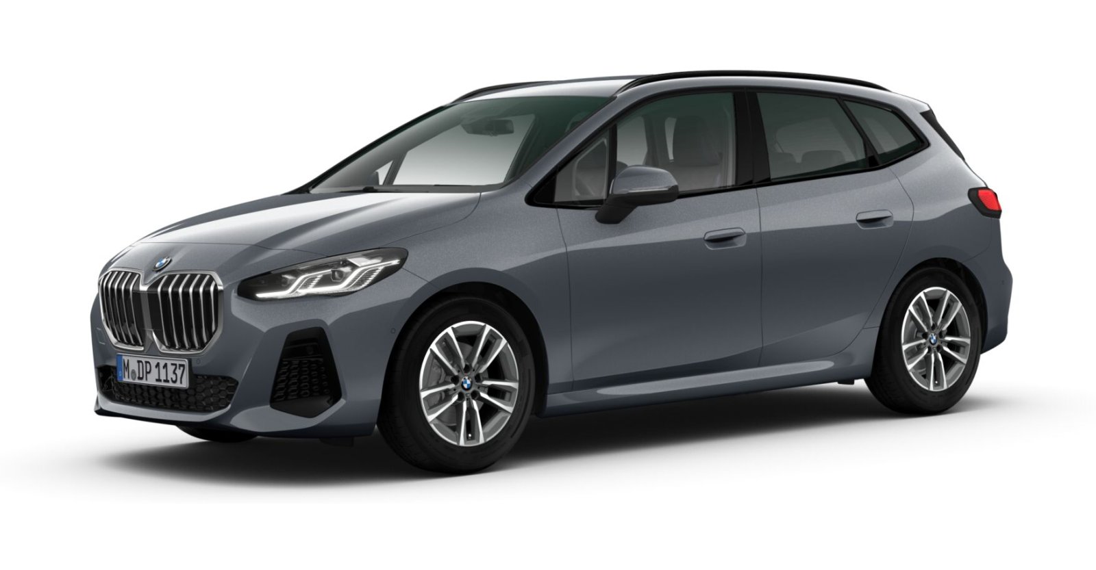 BMW 220i Active Tourer in Grau von vorne BMW 220i Active Tourer in Grau von vorne