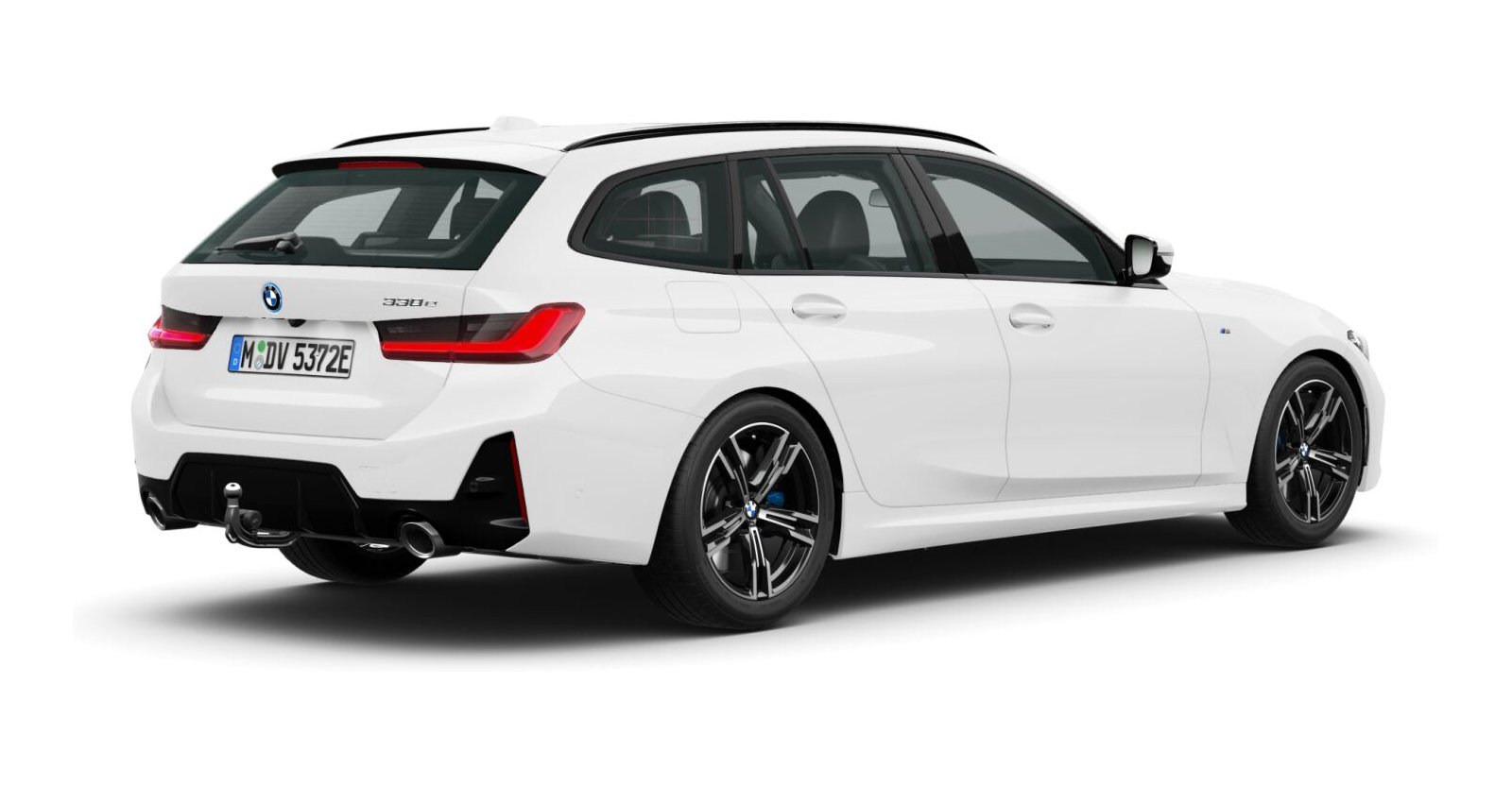BMW BMW 3er in Weiß von hinten BMW BMW 3er in Weiß von hinten