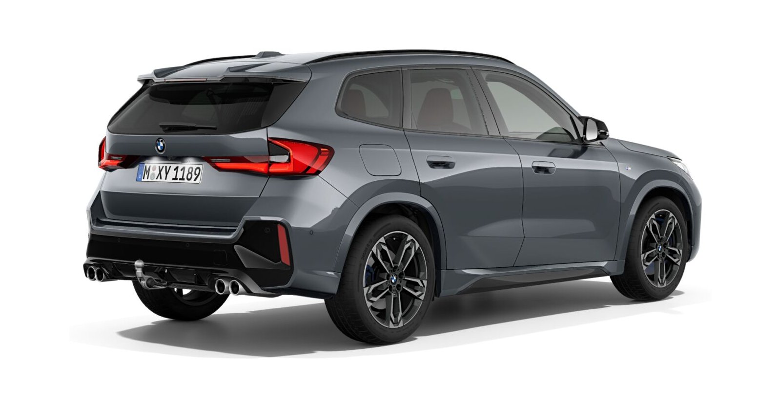 BMW BMW X in Grau von hinten