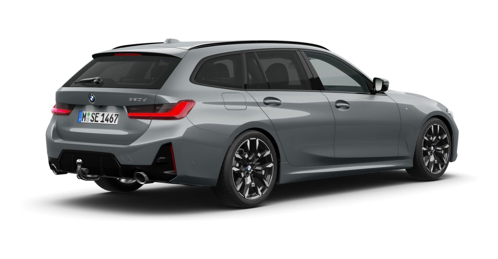 BMW BMW 3er in Grau von hinten