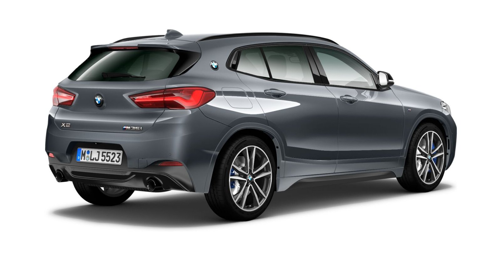 BMW BMW X in Grau von hinten BMW BMW X in Grau von hinten