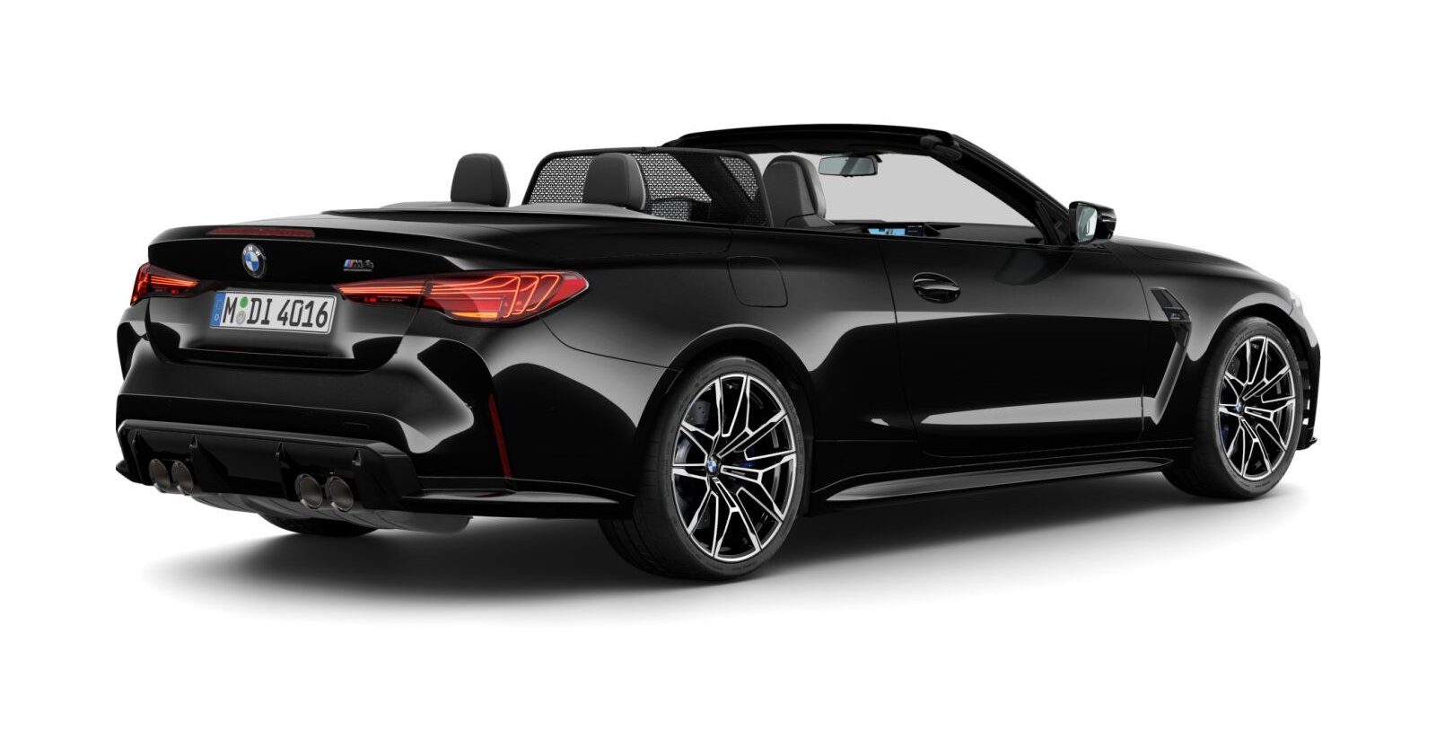 BMW BMW M in Schwarz von hinten