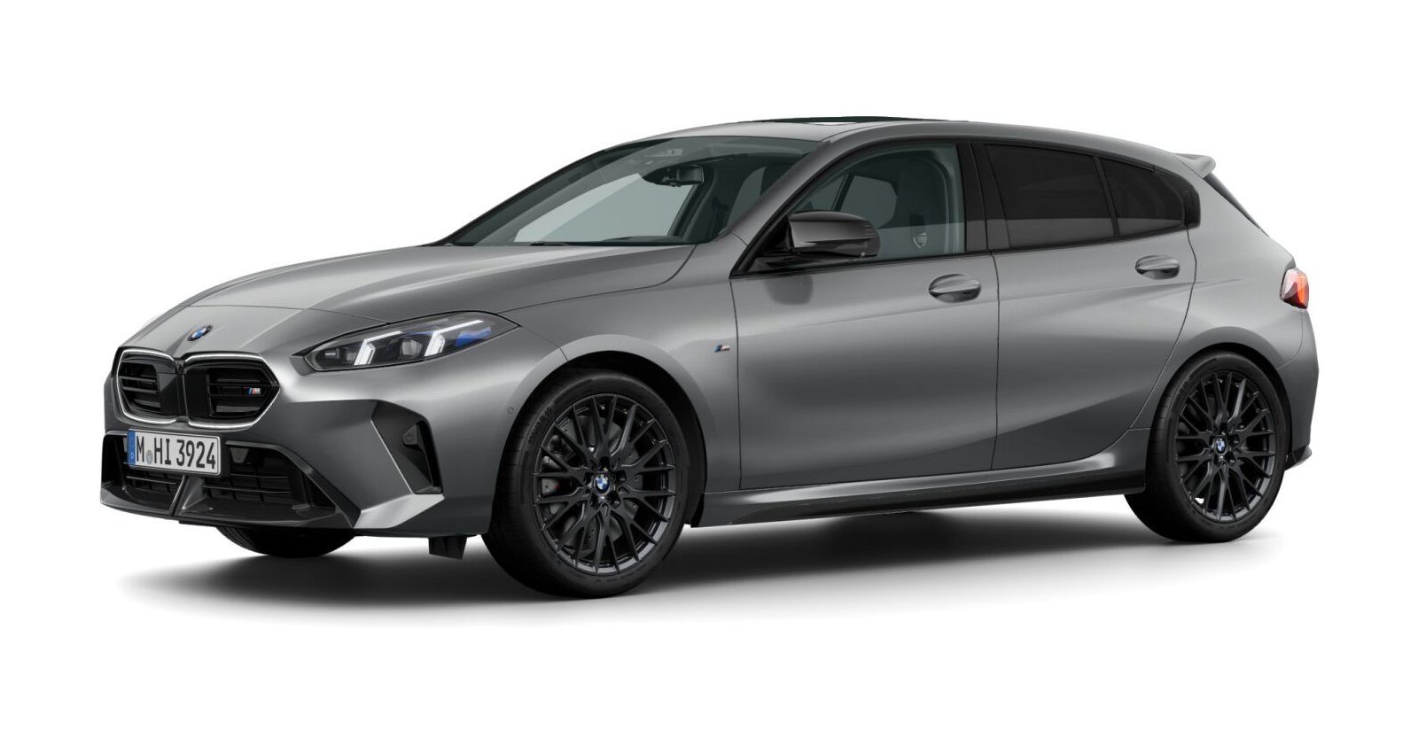 BMW M135 xDrive in Grau von vorne BMW M135 xDrive in Grau von vorne