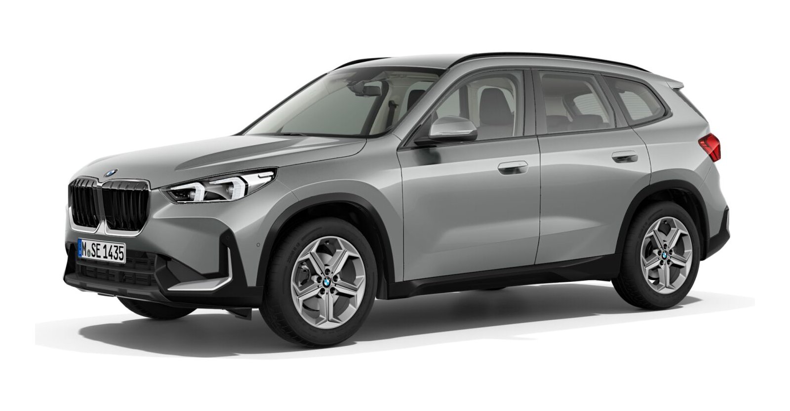 BMW X1 xDrive20d in Silber von vorne