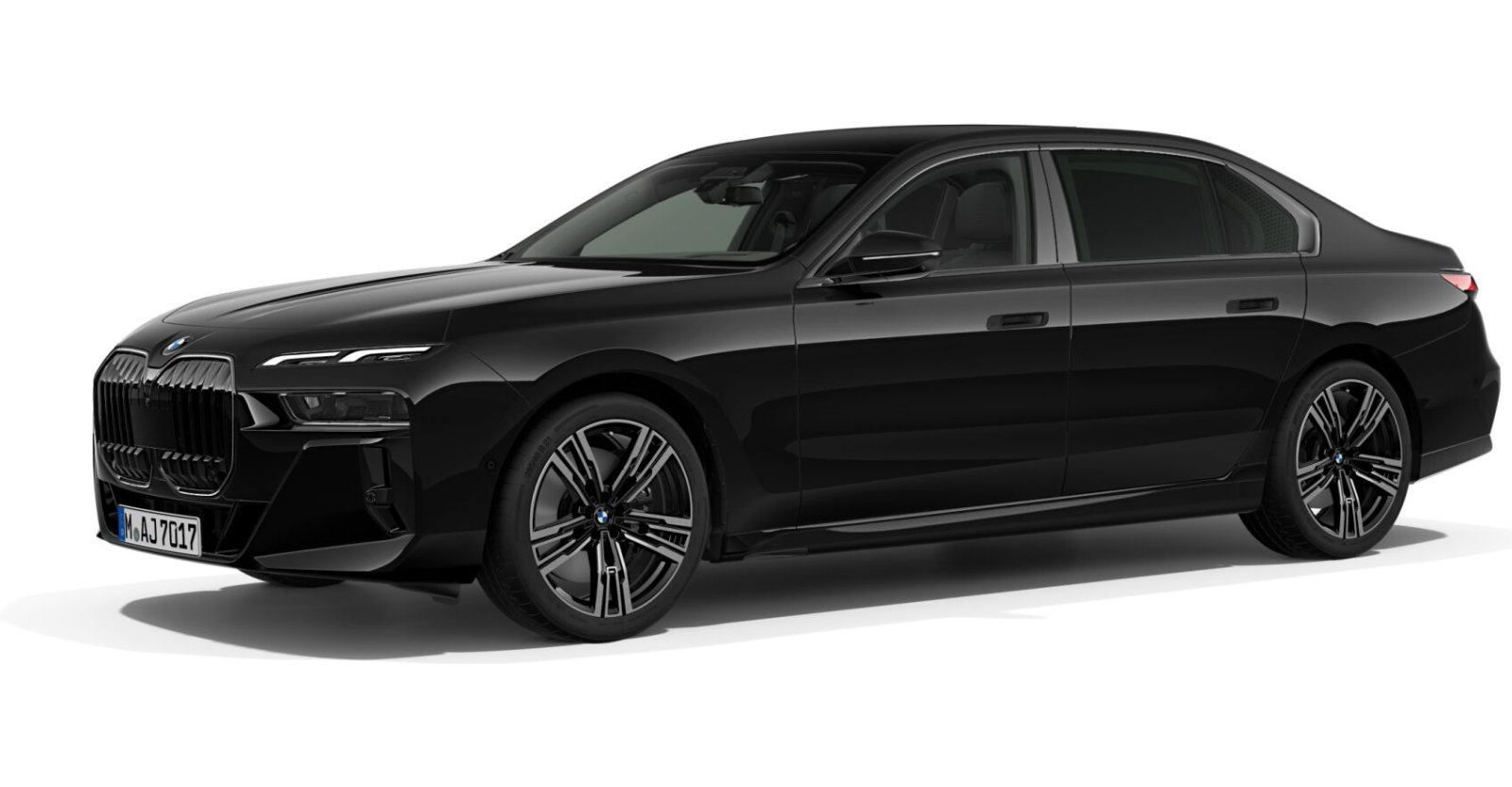 BMW BMW 7er in Schwarz von vorne BMW BMW 7er in Schwarz von vorne